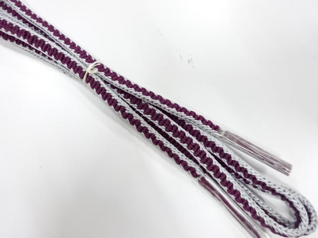 未使用品　正絹　手組帯締め